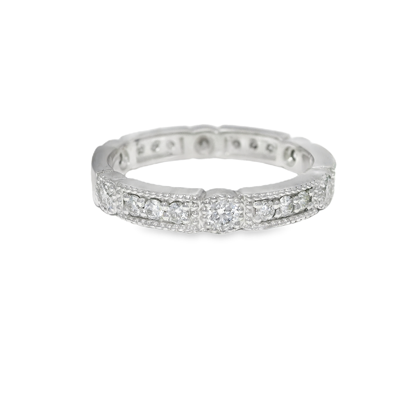 0.69CT Diamond Ring 14k White Gold