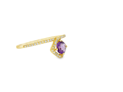 0.44CT Mixed Sapphire Ring 14k Yellow Gold
