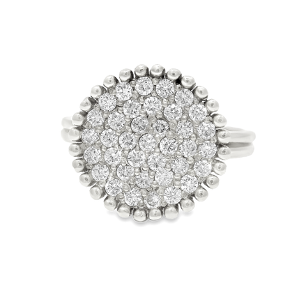 1.44CT Diamond Ring 14k White Gold