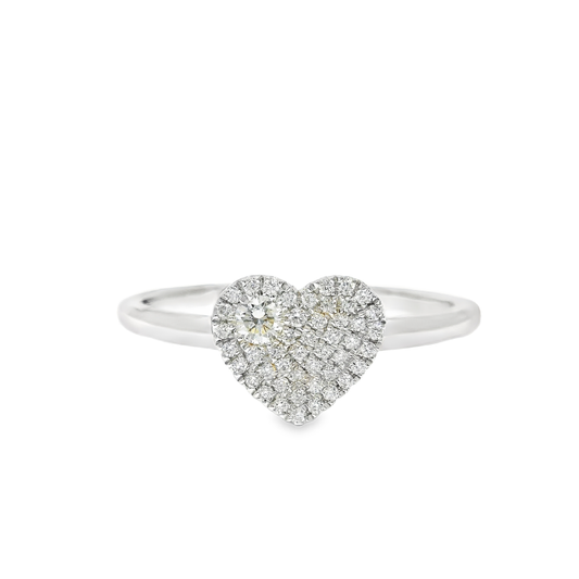 0.15CT Diamond Ring 14k White Gold