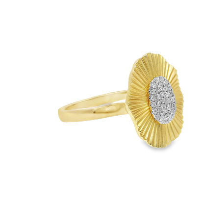 0.10CT Diamond Ring 14k Yellow Gold