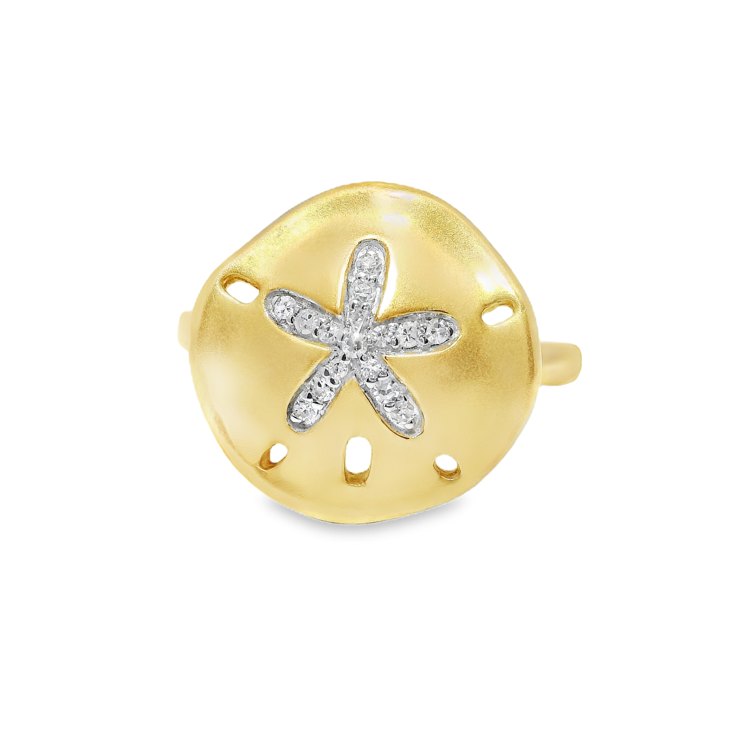 0.09CT Diamond Ring 14k Yellow Gold