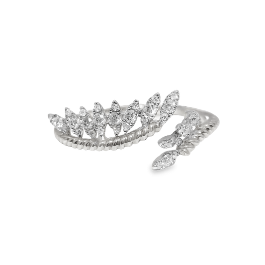 0.28CT Diamond Ring 14k White Gold