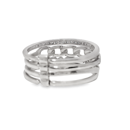 0.17CT Diamond Ring 14k White Gold