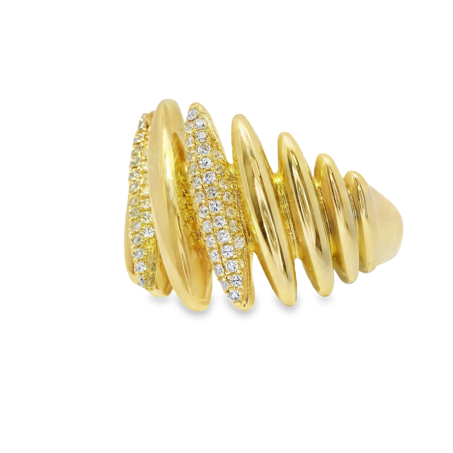 0.22CT Diamond Ring 14k Yellow Gold