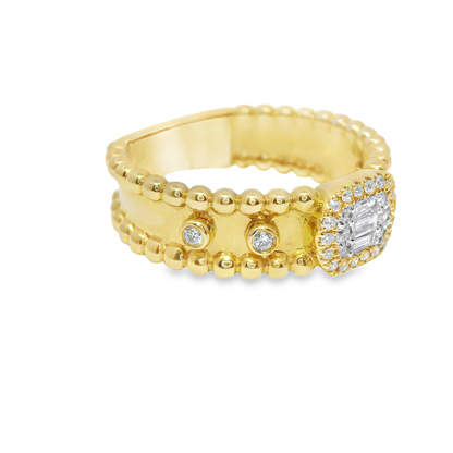 0.26CT Diamond Ring 14k Yellow Gold