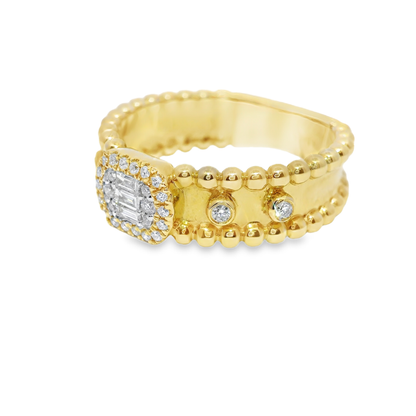 0.26CT Diamond Ring 14k Yellow Gold