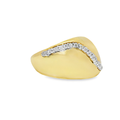0.39CT Diamond Ring 14k Yellow Gold