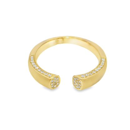 0.18CT Diamond Ring 14k Yellow Gold