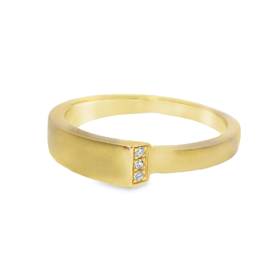 0.16CT Diamond Ring 14k Yellow Gold
