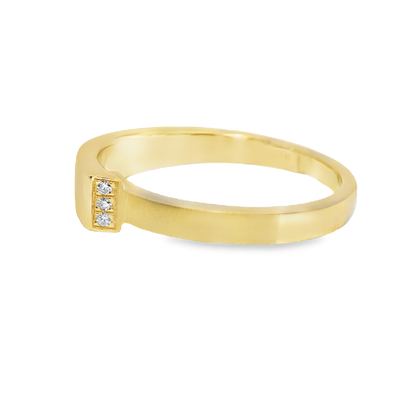 0.16CT Diamond Ring 14k Yellow Gold