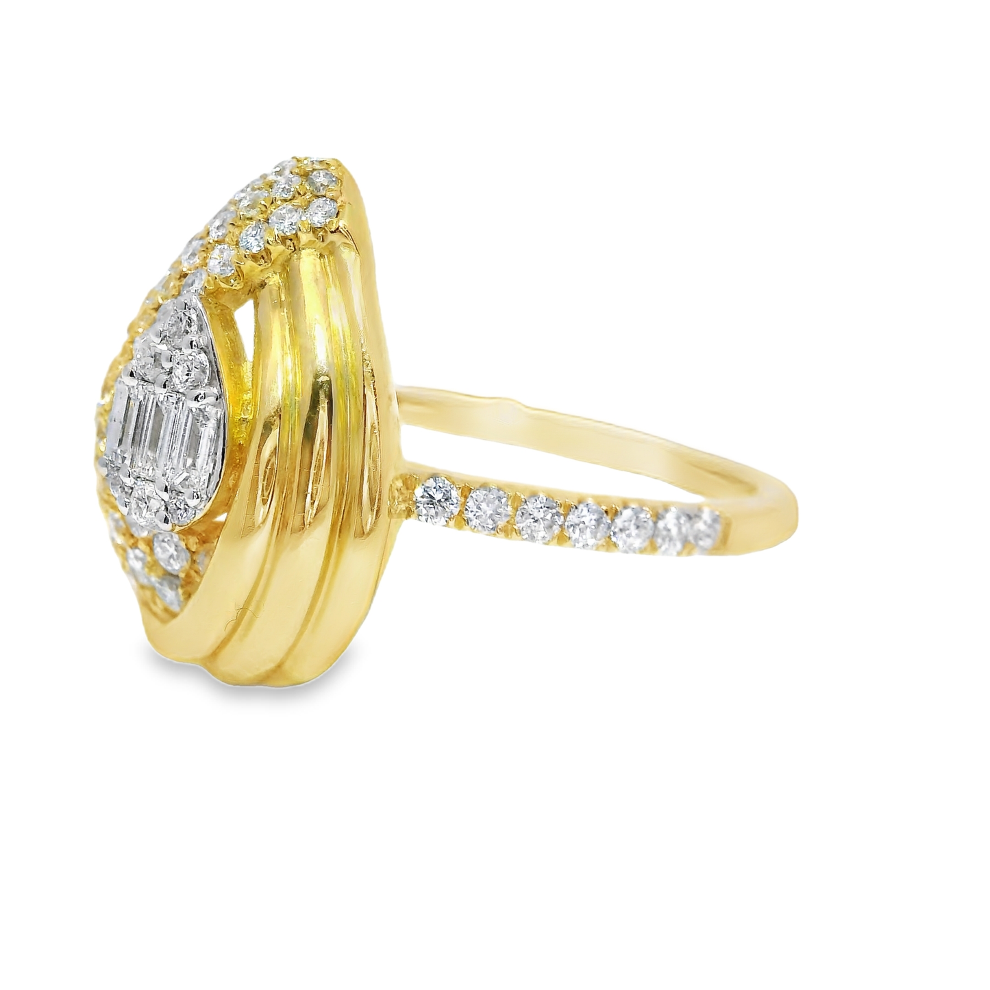 0.47CT Diamond Ring 14k Yellow Gold