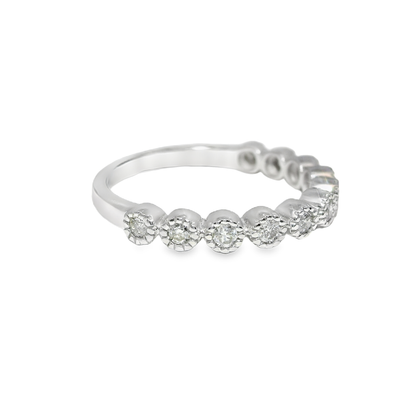 0.26CT Diamond Ring 18k White Gold