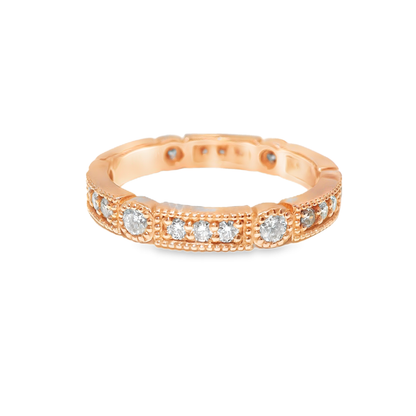 0.69CT Diamond Ring 14k White Gold
