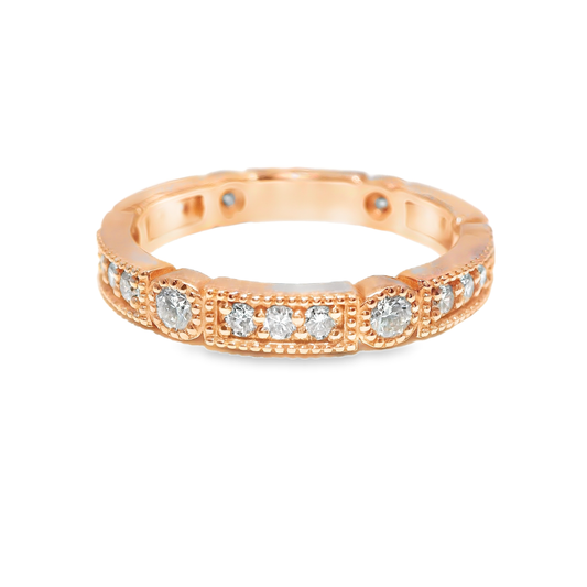 0.69CT Diamond Ring 14k White Gold