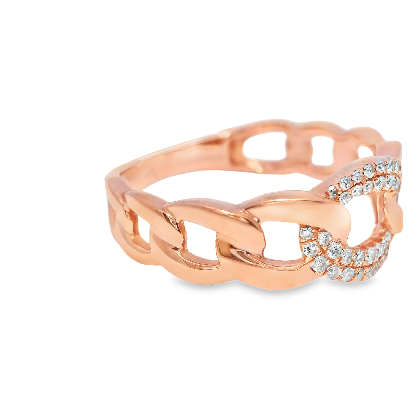 0.15CT Diamond Ring 14k Rose Gold