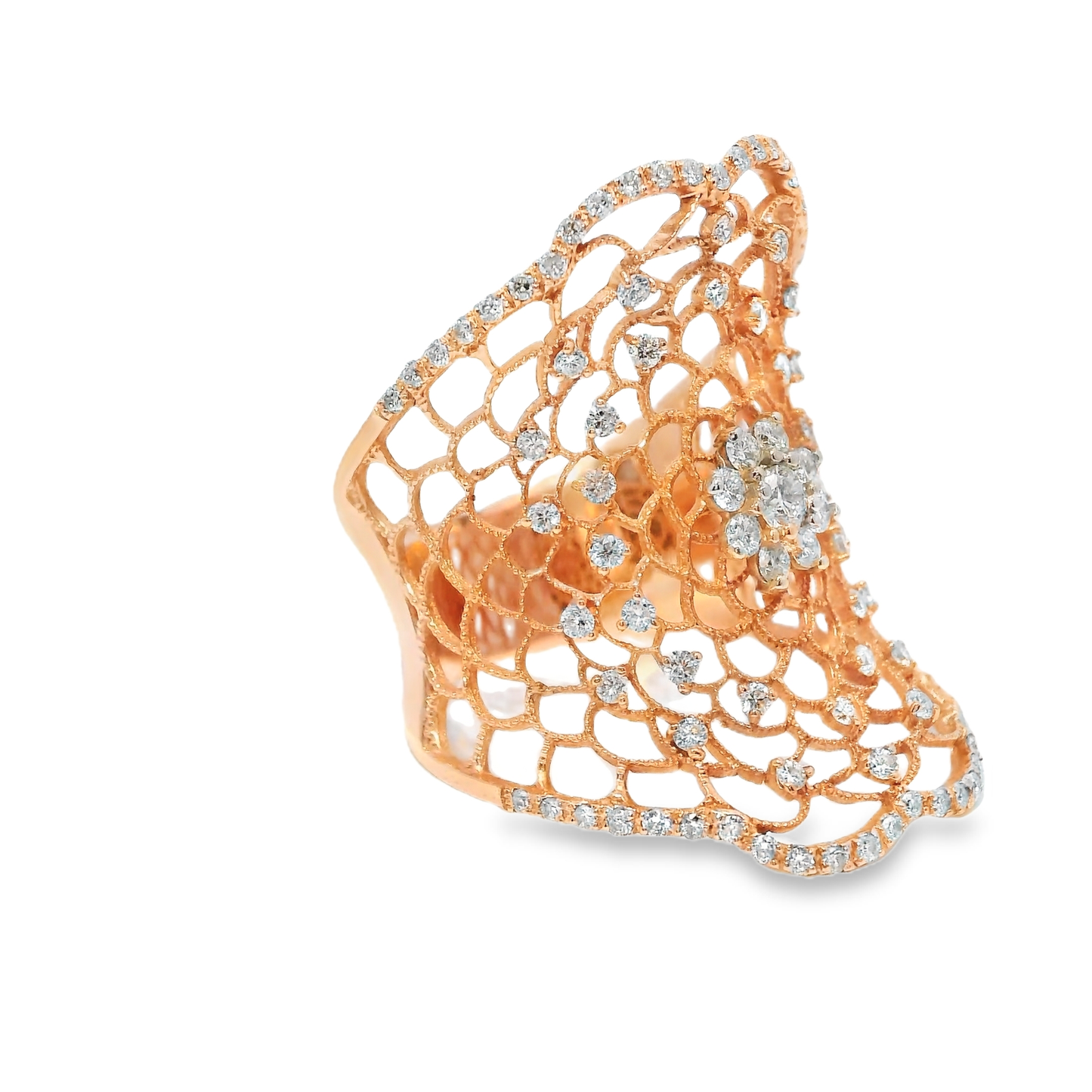 0.94CT Diamond Ring 14k Rose Gold