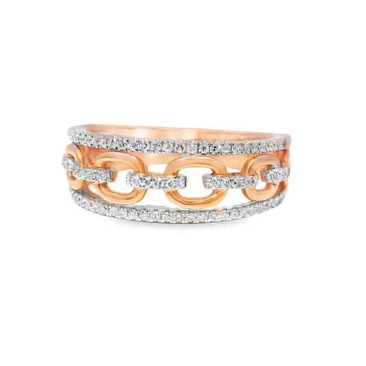 0.26CT Diamond Ring 14k Rose Gold