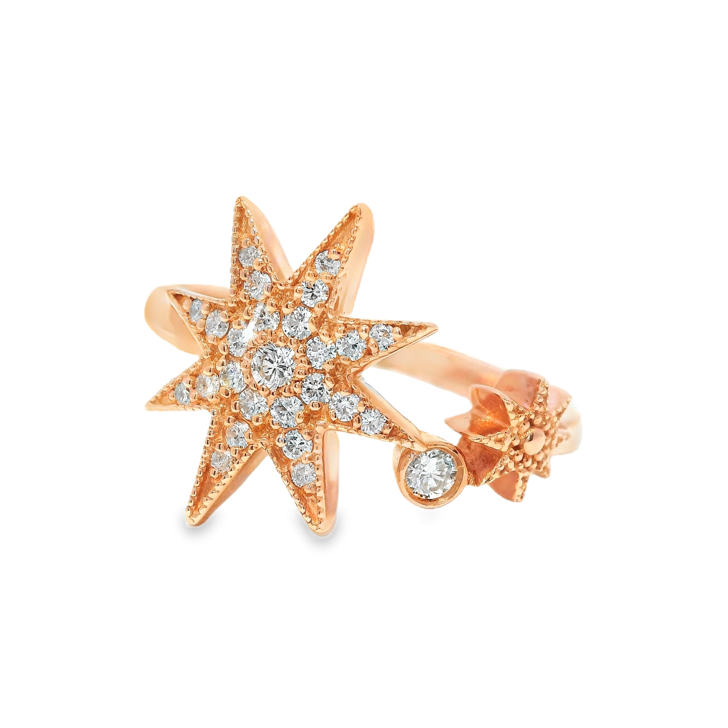 0.33CT Diamond Ring 14k Rose Gold