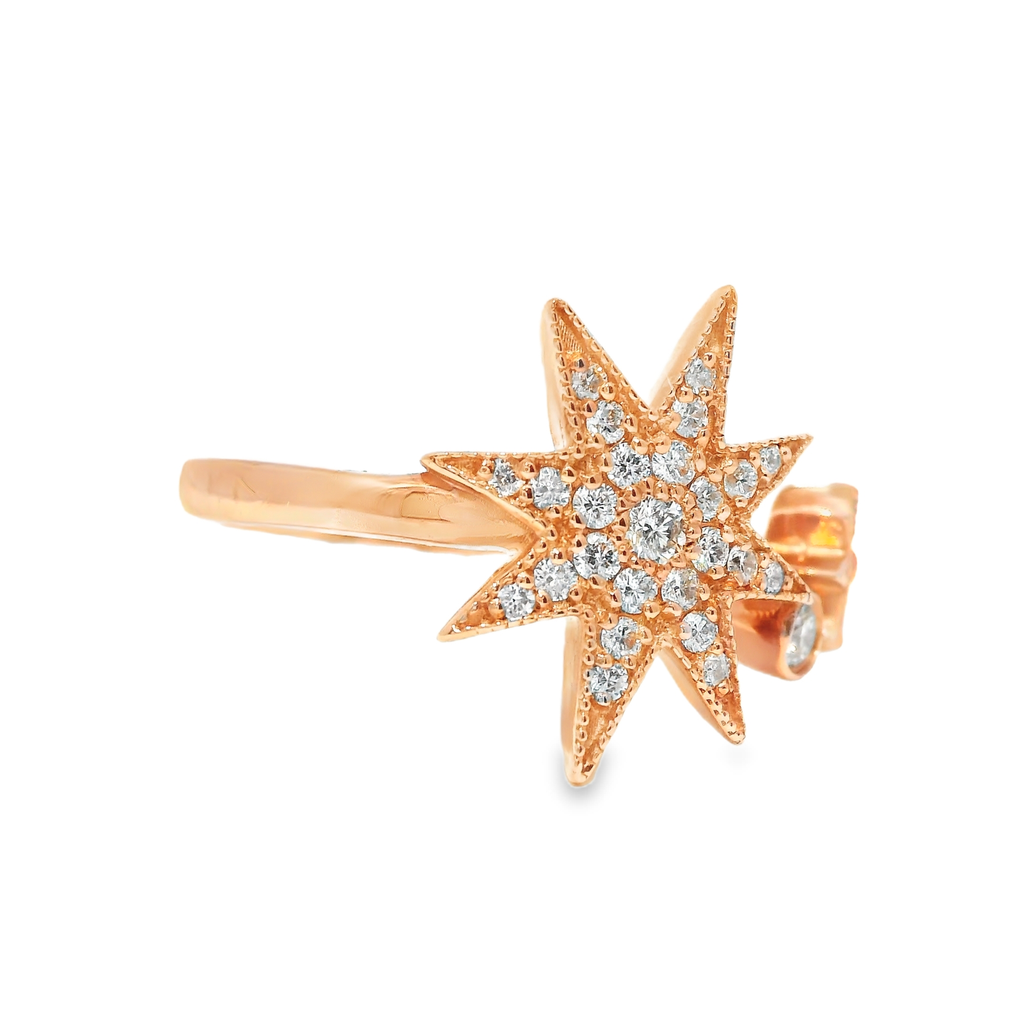 0.33CT Diamond Ring 14k Rose Gold