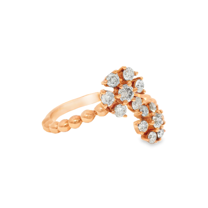 0.50CT Diamond Ring 18k Rose Gold