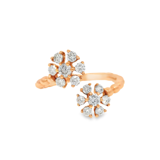 0.50CT Diamond Ring 18k Rose Gold