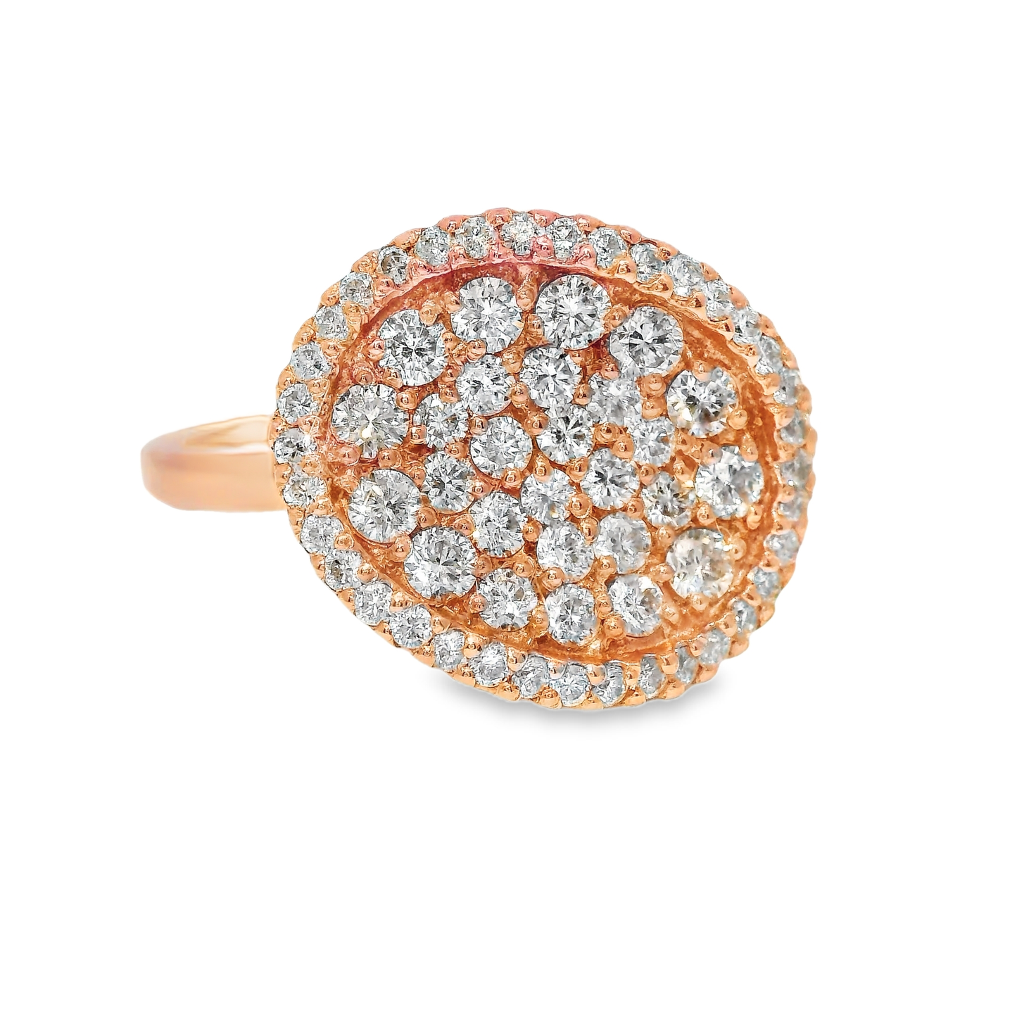 0.80CT Diamond Ring 14K Rose Gold