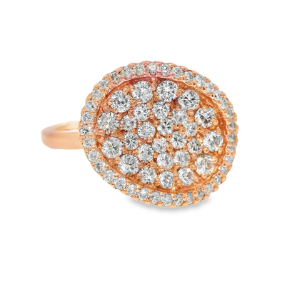 0.80CT Diamond Ring 14K Rose Gold