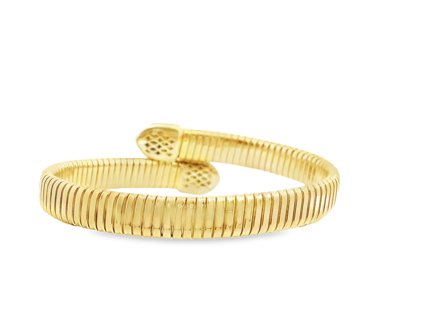 0.96CT Diamond Bangle 14k Yellow Gold