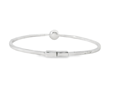 1.14CT Diamond Bangle 18k White Gold