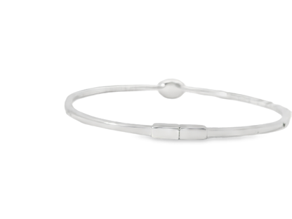 1.08CT Diamond Bangle 18k White Gold