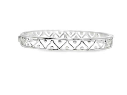 1.85CT Diamond Bangle 18k White Gold