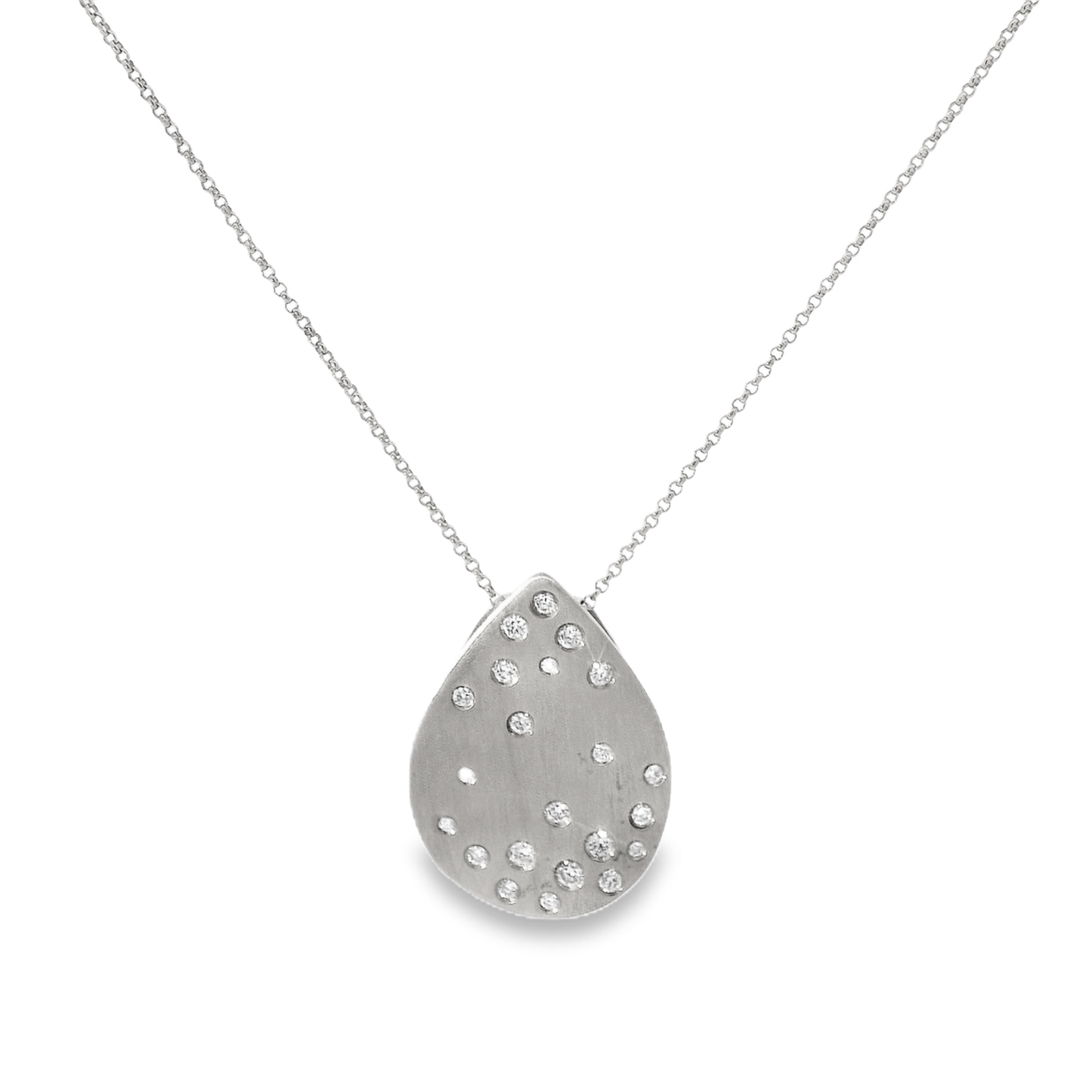 0.48CT Diamond Pendant 14k Gold