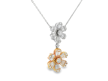 1.92CT Diamond Pendant 18k White Gold