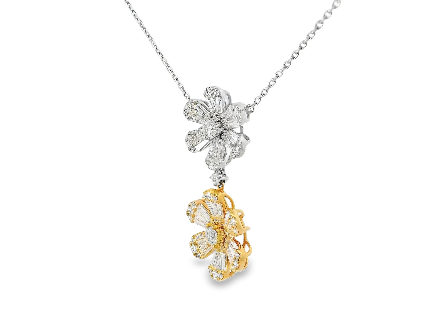 1.92CT Diamond Pendant 18k White Gold
