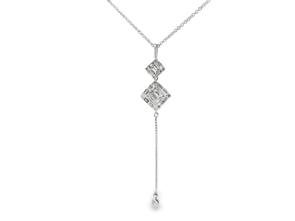 0.62CT Diamond Pendant 18k White Gold