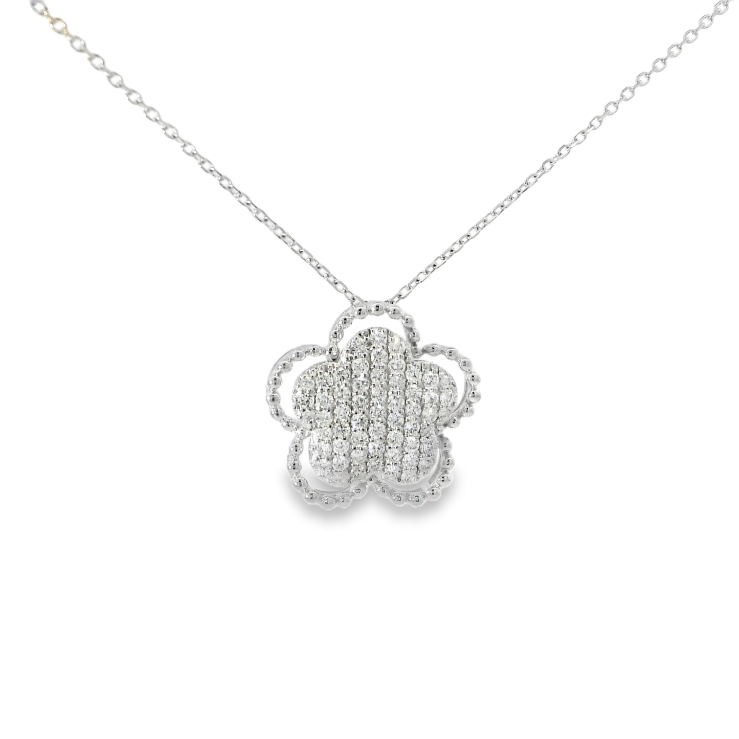 0.41CT Diamond Pendant 14k White Gold