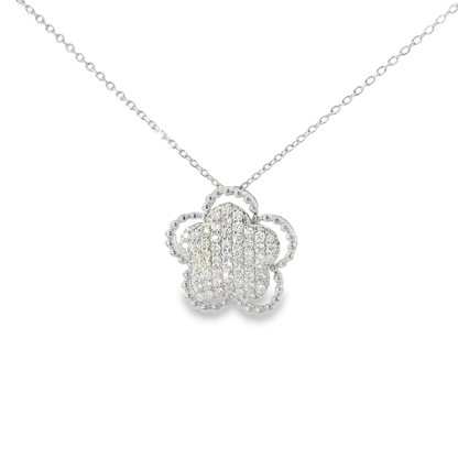 0.41CT Diamond Pendant 14k White Gold