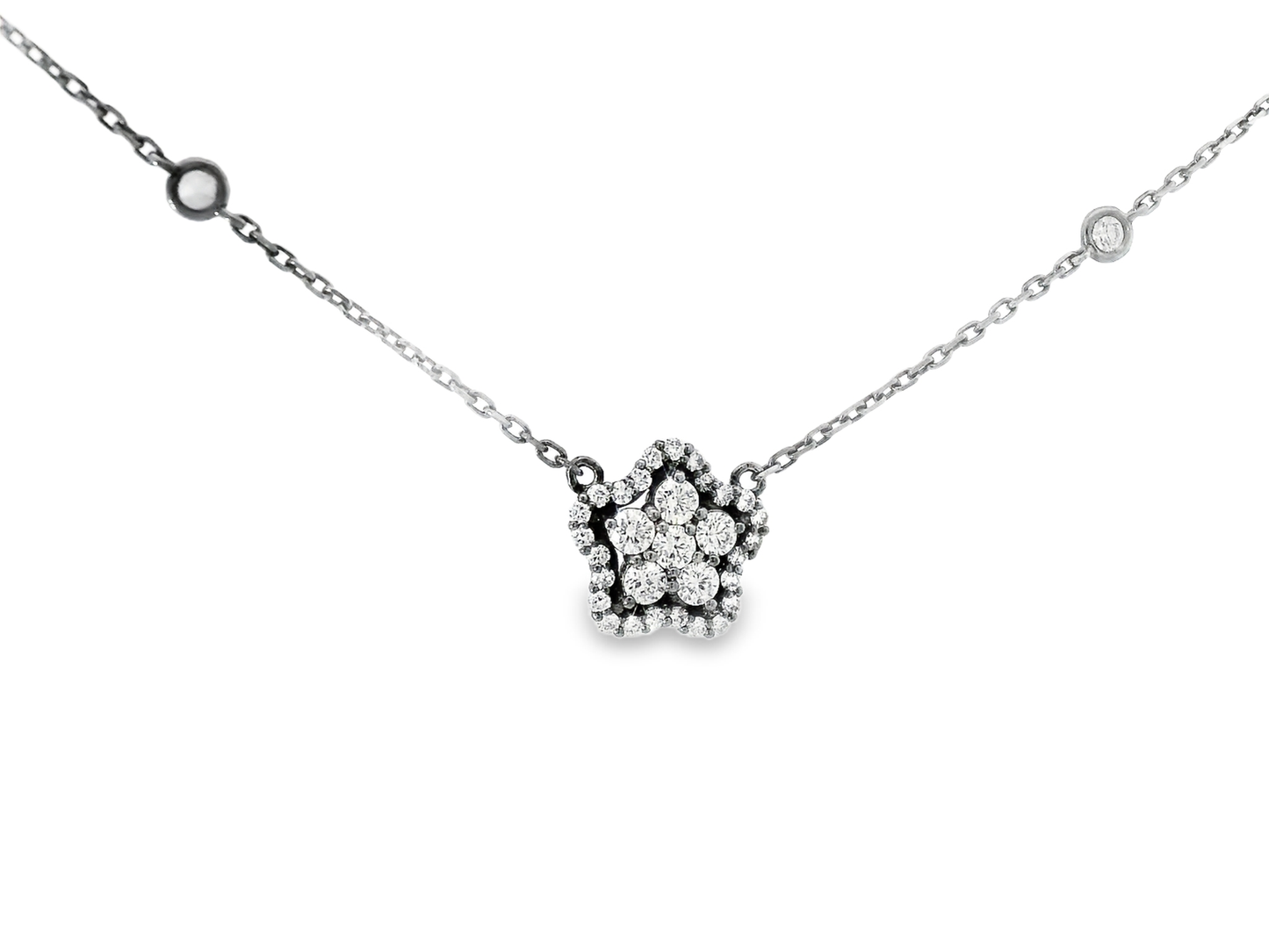 1.01CT Diamond Pendant 14k White Gold