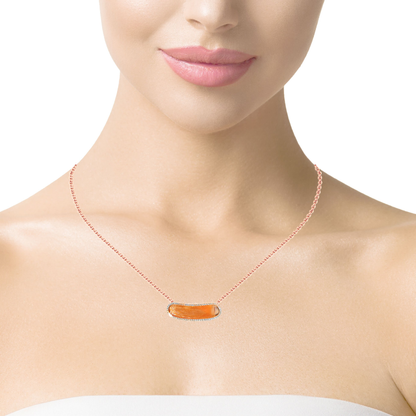 0.45CT Diamond Pendant 18k Rose Gold