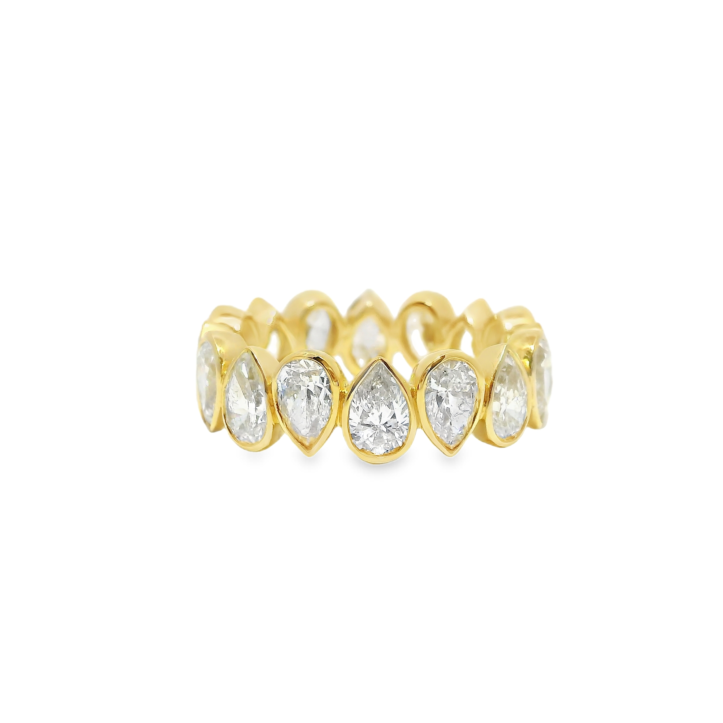 4.16CT Diamond Ring 18k Yellow Gold