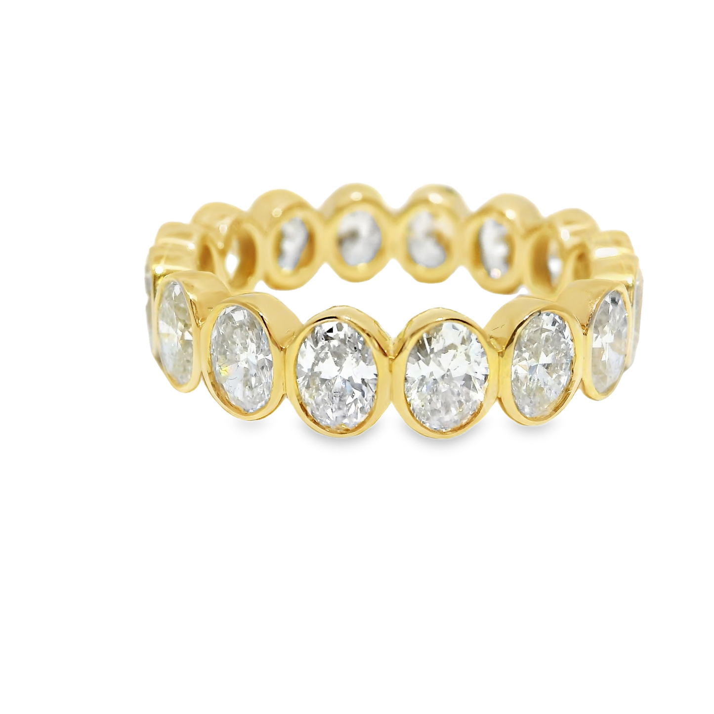 3.42CT Diamond Ring 18k Yellow Gold