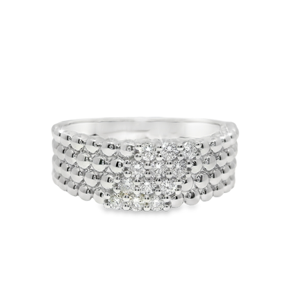 0.34CT Diamond Ring 14k White Gold