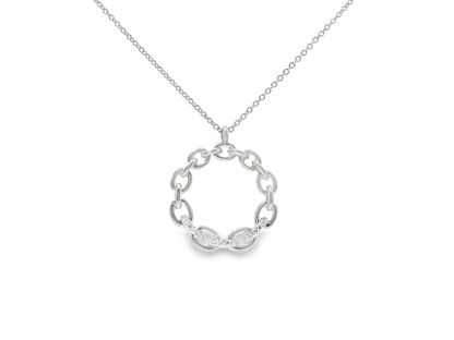 0.06CT Diamond Pendant 14k Gold