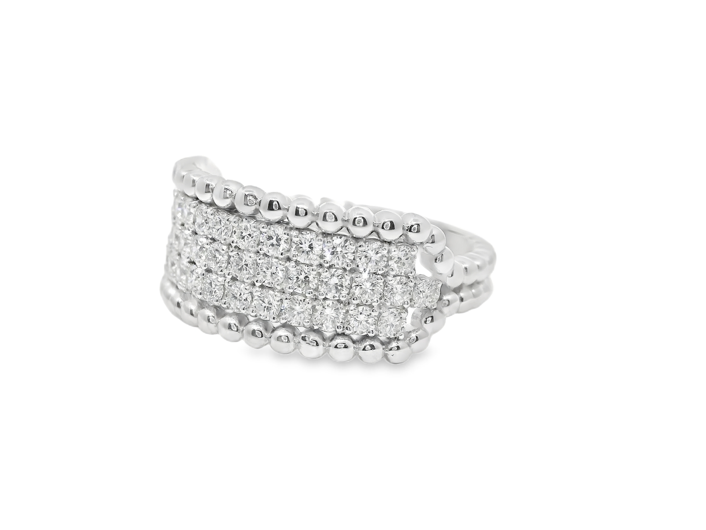 0.77CT Diamond Ring 14k White Gold