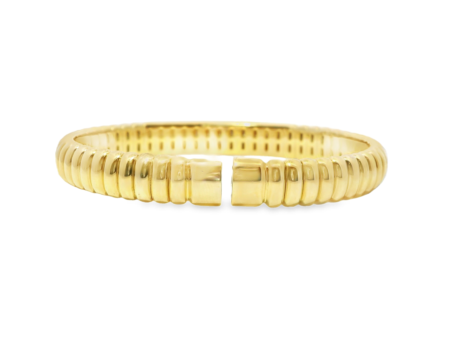 1.66CT Diamond Bangle 14k Yellow Gold