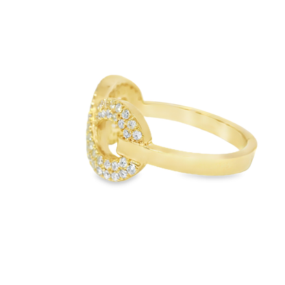0.48CT Diamond Ring 14k Yellow Gold