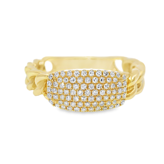 0.30CT Diamond Ring 14k Yellow Gold