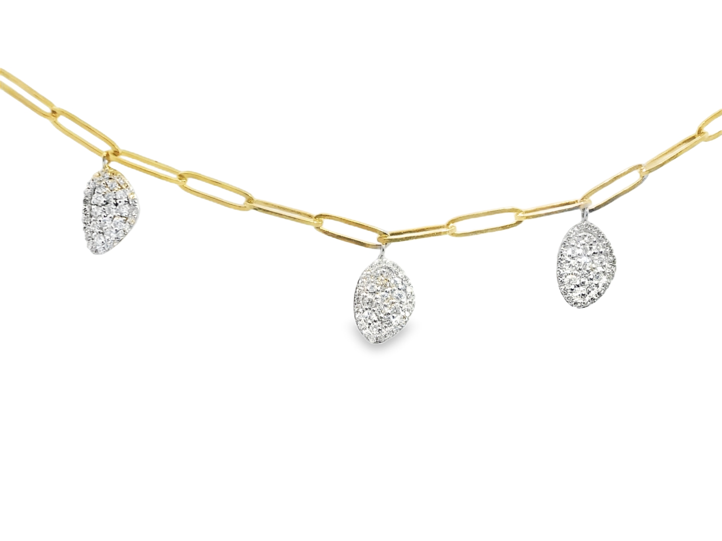 0.93CT Diamond Pendant 14k Yellow Gold