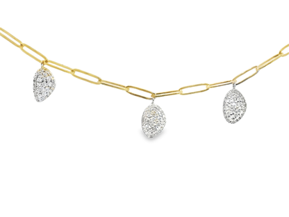0.93CT Diamond Pendant 14k Yellow Gold
